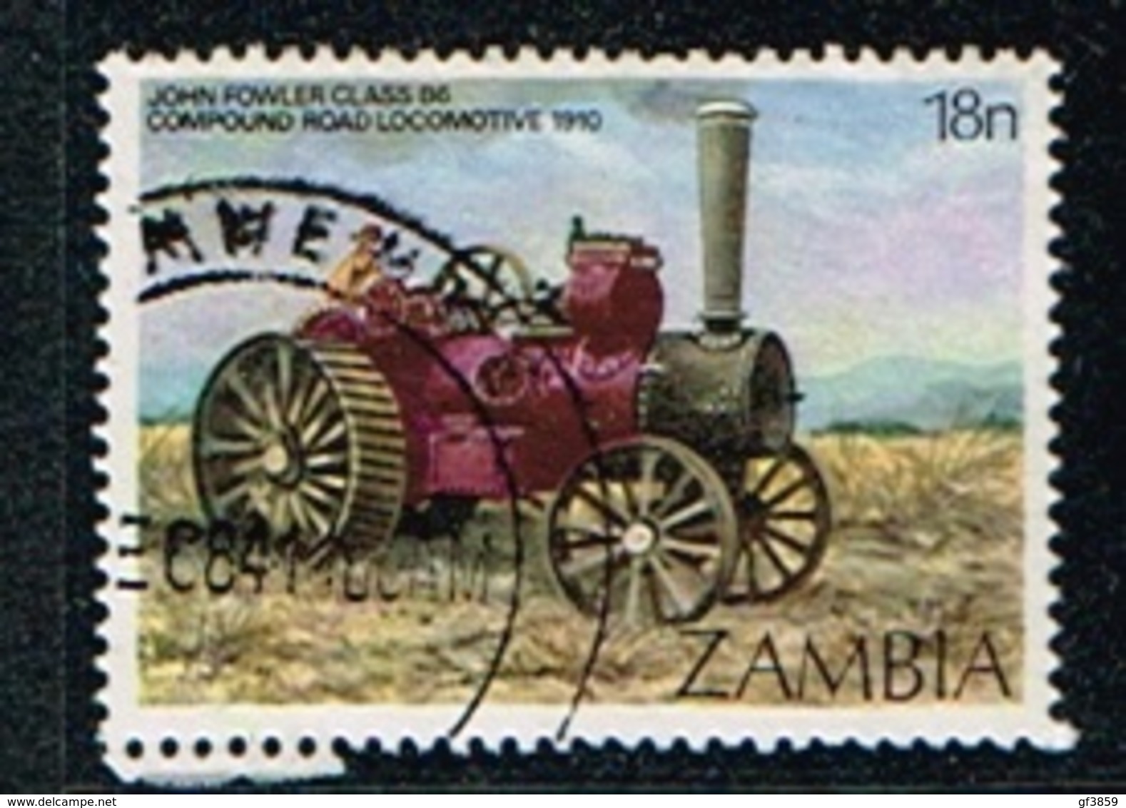 ZAMBIE - Oblitérés / Used - 1983 -Premières  Machines A Vapeur - Zambie (1965-...)