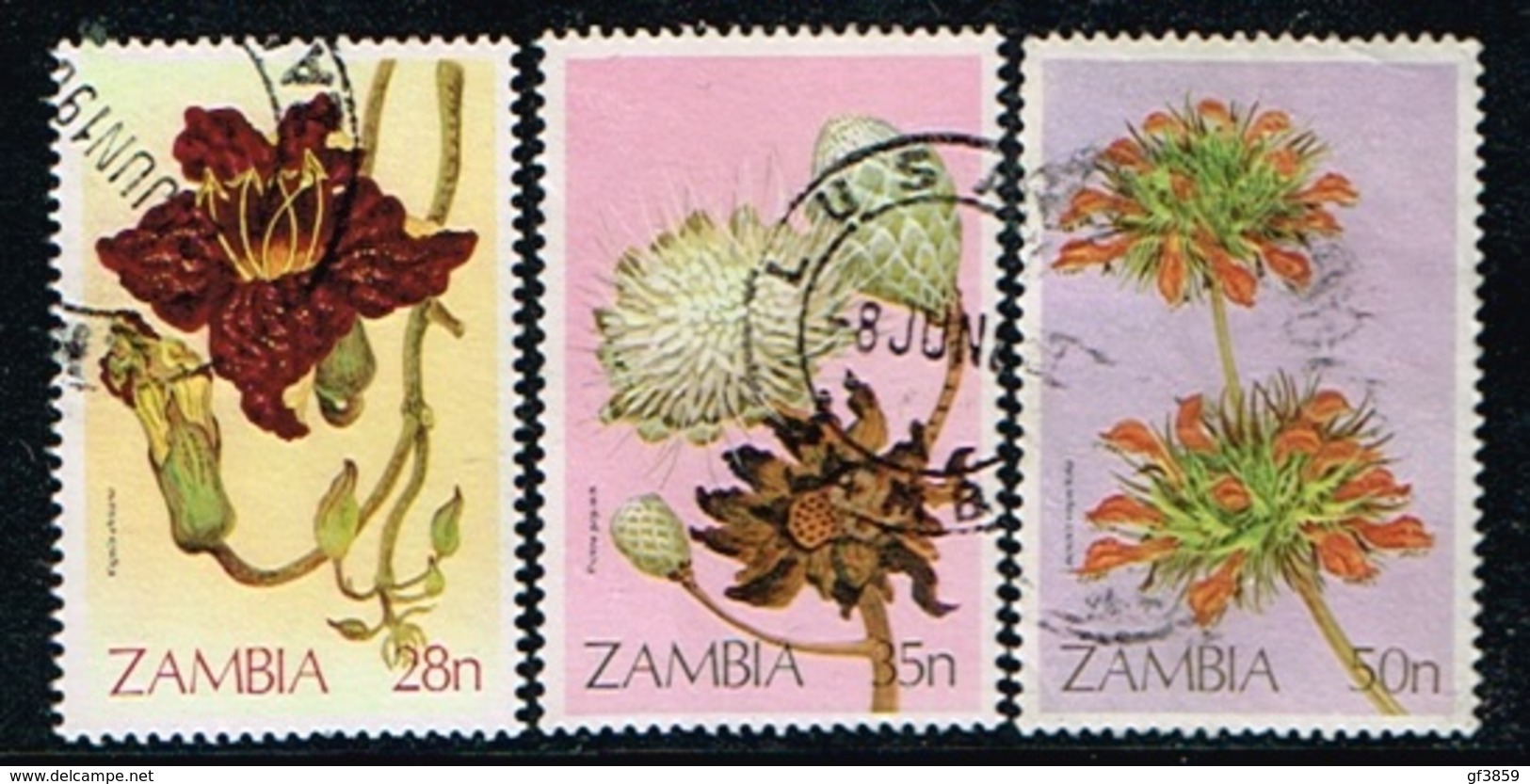 ZAMBIE - Oblitérés / Used - 1983 - Fleurs - Zambie (1965-...)