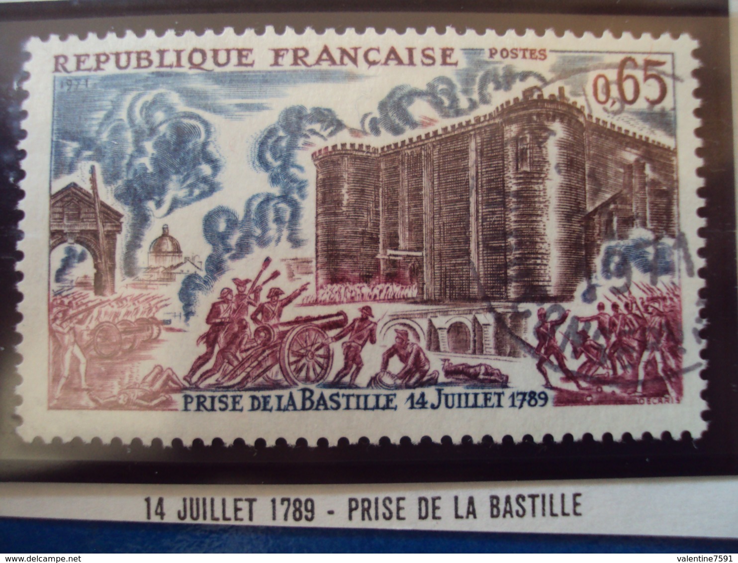 1970-79-timbre Oblitéré N°   1680  " Prise De La Bastille 14.7.89      "    0.60 - Oblitérés