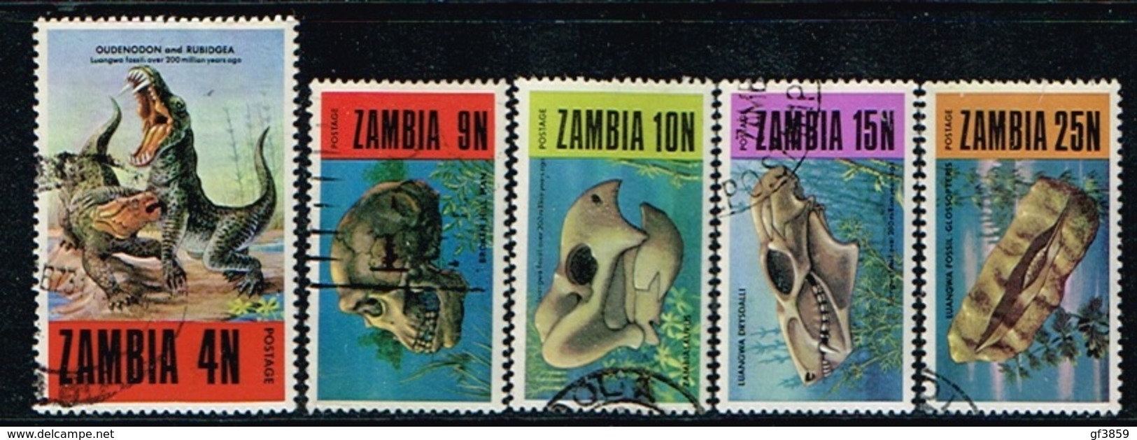 ZAMBIE - Oblitérés / Used - 1973 - Animaux Préhistoriques - Zambia (1965-...)