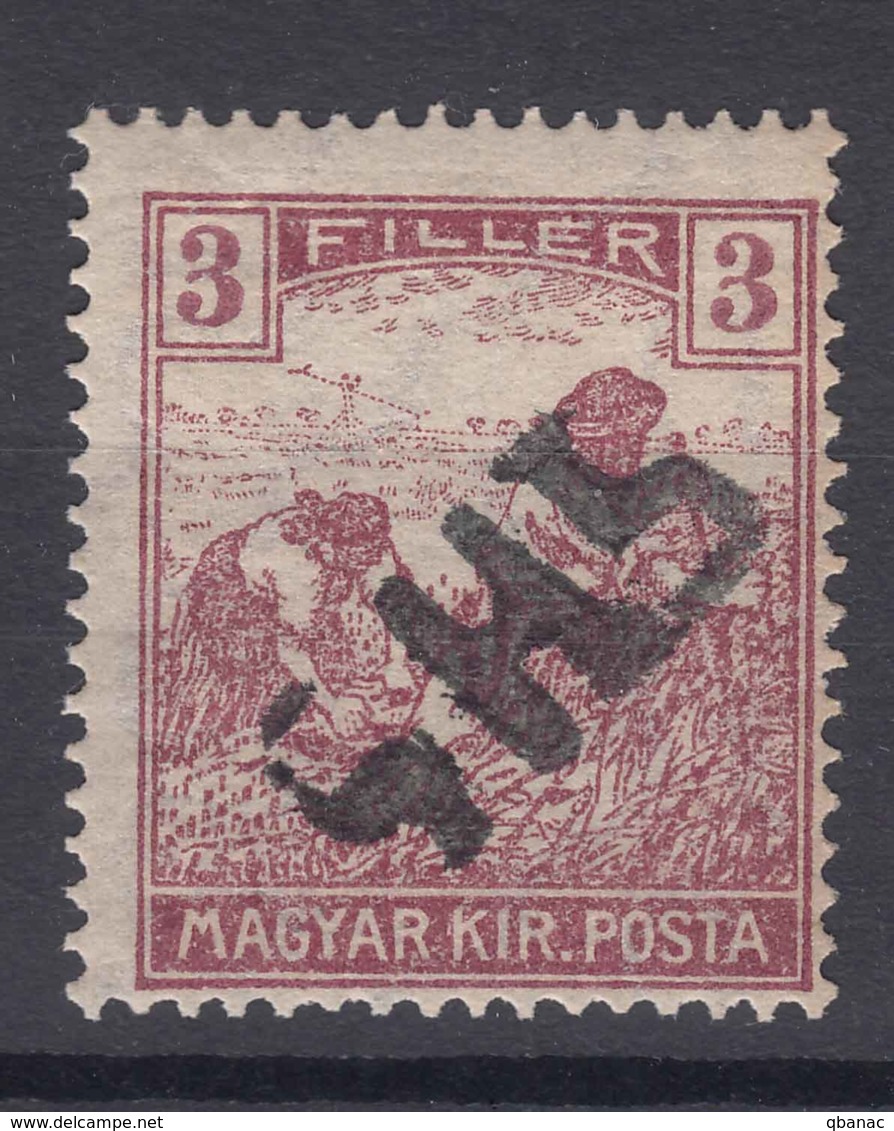 Yugoslavia 1919 Prelog (Perlak), Hand-made Overprint Of State Coat Of Arms In Black, Local Issue For Prelog - Nuevos