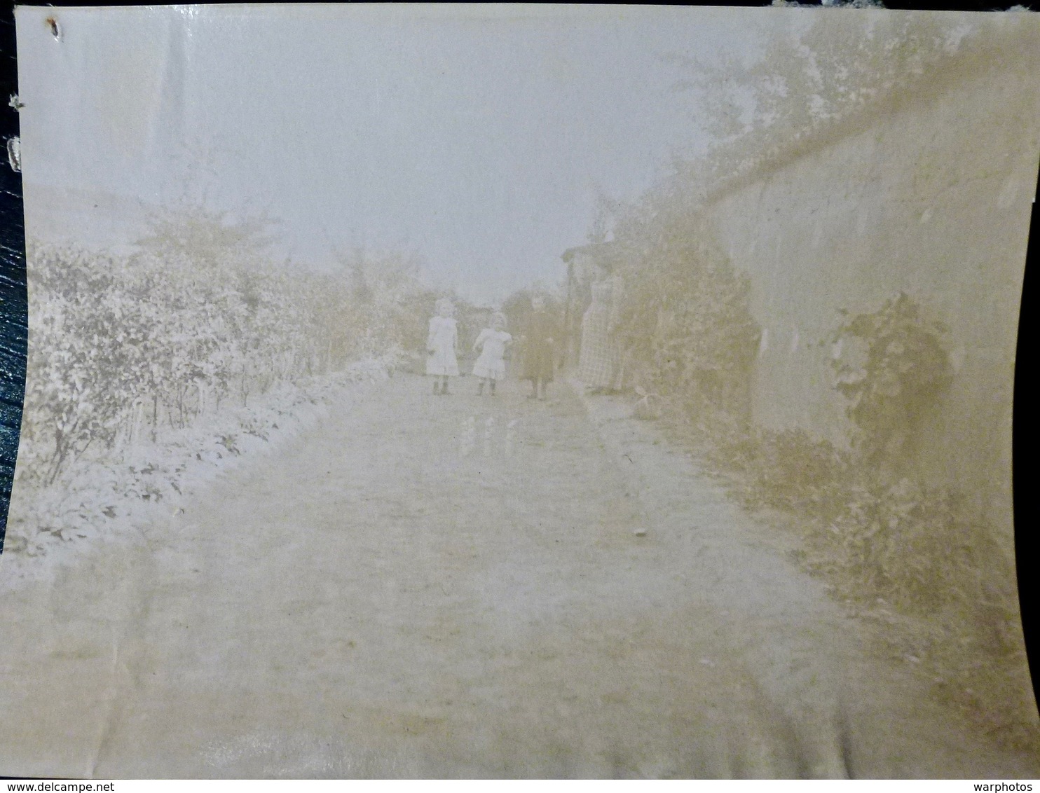 PHOTO ORIGINALE _ VINTAGE SNAPSHOT : ENFANTS Sur SAONE Près De LYON _ CIRCA 1890 - Anciennes (Av. 1900)