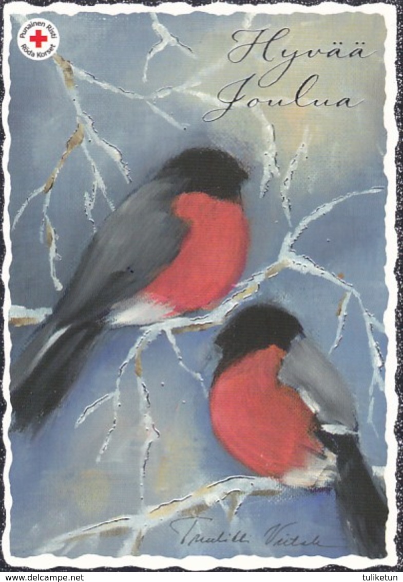 Postal Stationery - Birds - Bullfinches In Winter - Red Cross 2014 - Suomi Finland - Postage Paid - Ganzsachen