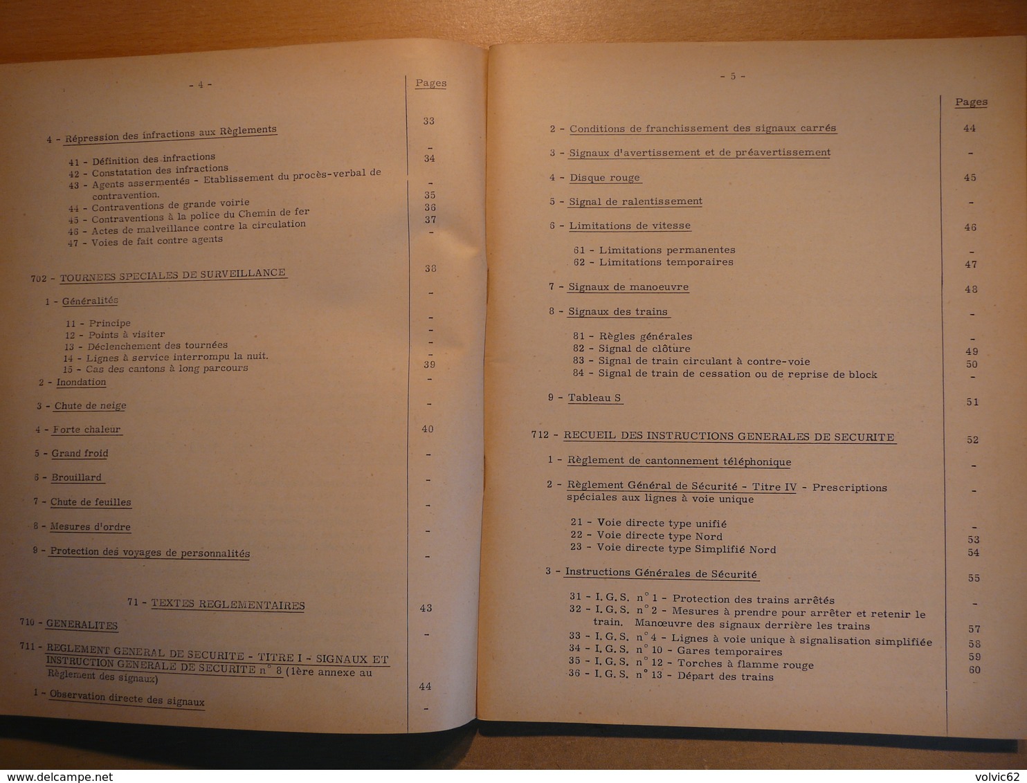 Cahier Formation Cadre Généralités Surveillance Textes Réglementaires 1961  SNCF Train Cheminot Chemin De Fer - Chemin De Fer & Tramway