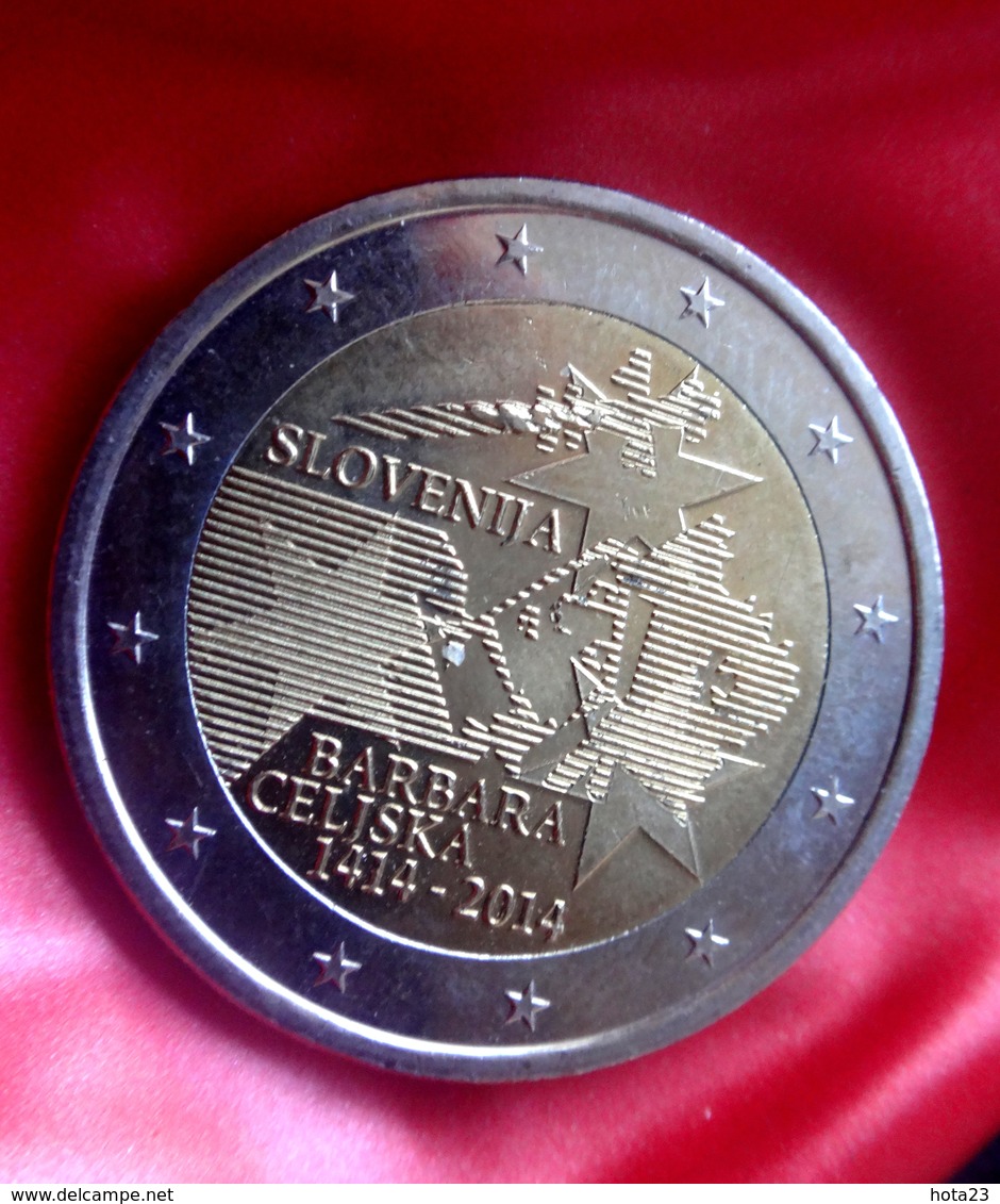 Slovenia 2014 - 2 Euro Comm 600th Anniversary Crowning Of Barbara Celjska - CILLI Coin  CIRCULATED - Eslovenia