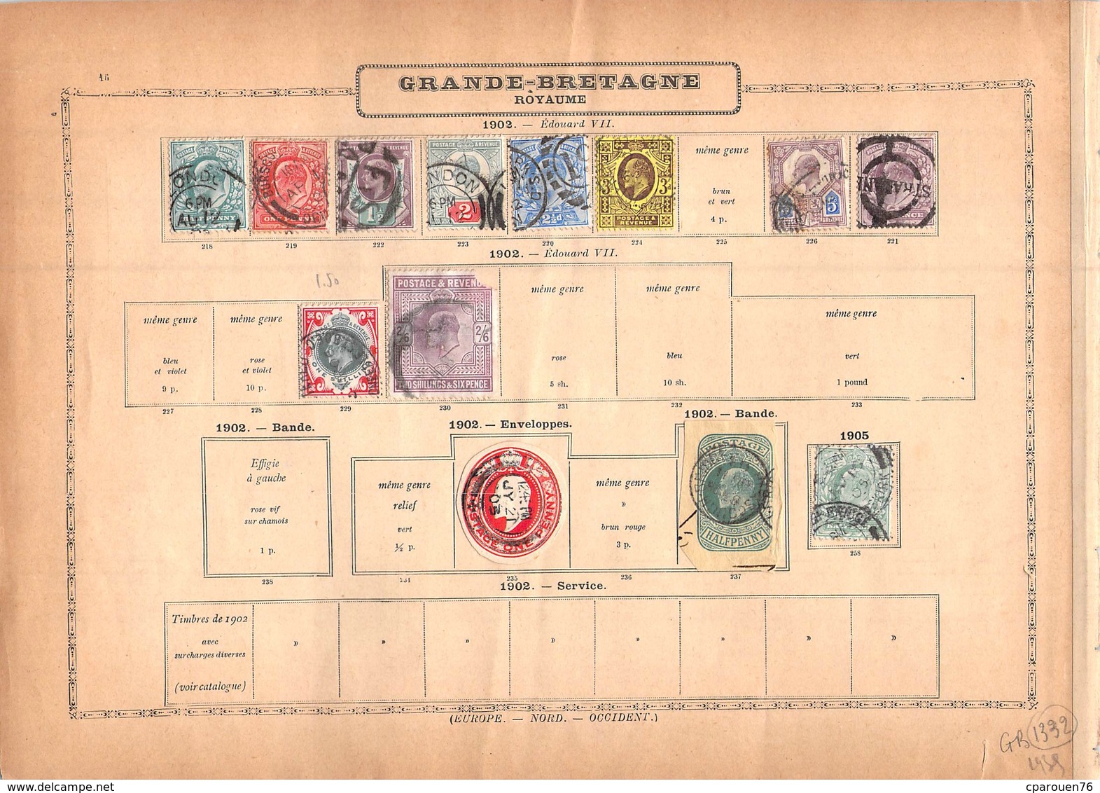 Timbres > Europe > Grande-Bretagne > 1840-1901 LOT 70 TIMBRES ANCIENS