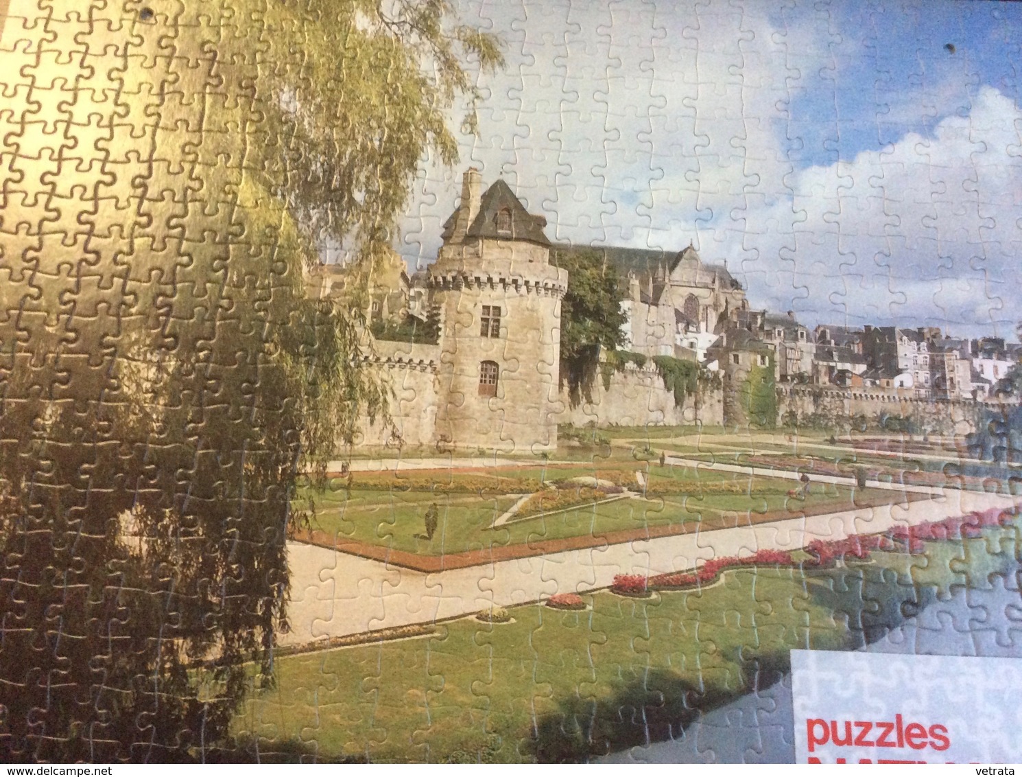 4 Puzzles Fernand Nathan Reconstitués Sur Plaque Cartonné Pour Support P.L.V. (500 Pièces- 50x35 Cm - 2 Perforations Cot - Puzzle Games