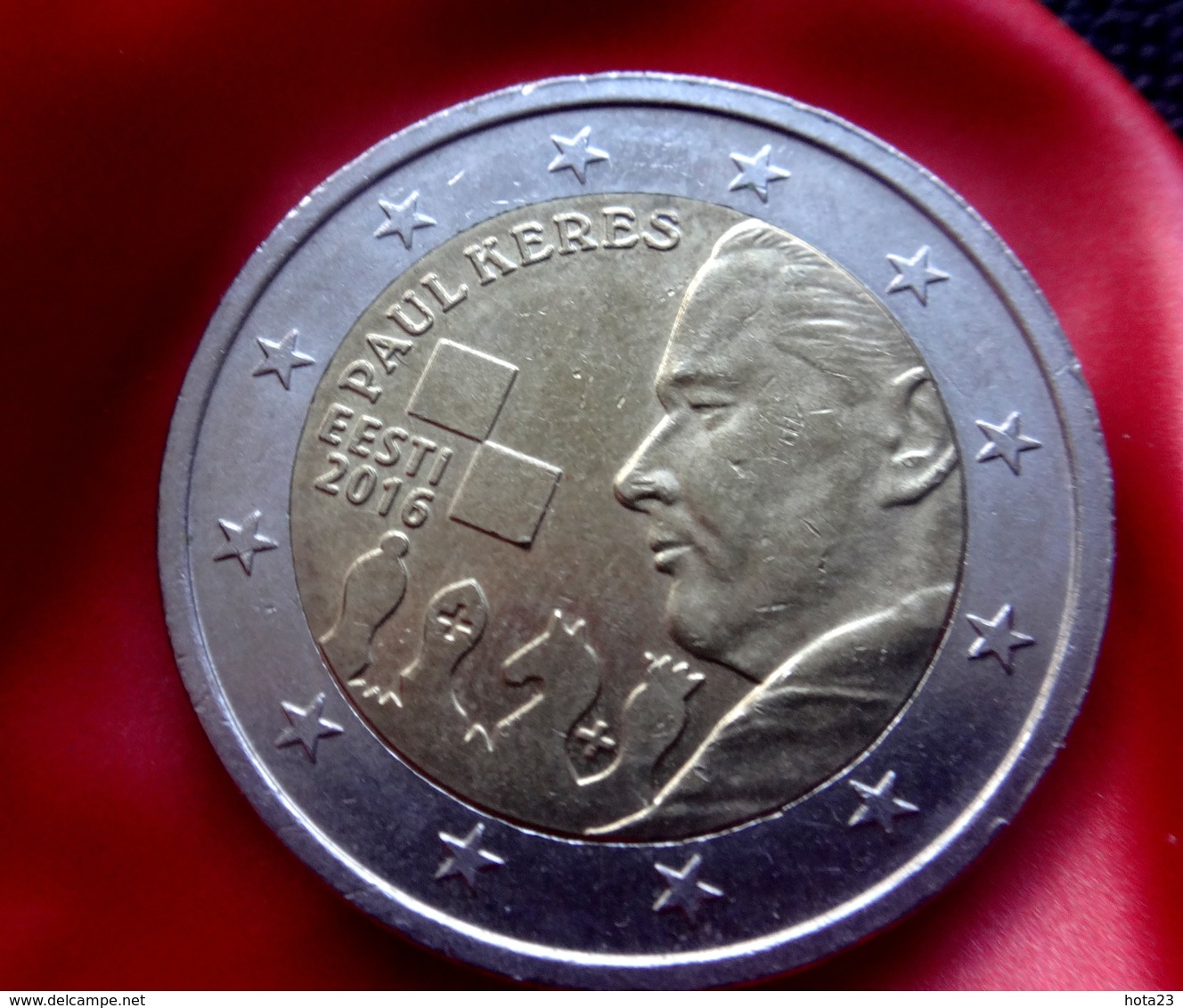 Estonia ESTLAND 2 EURO Gedenkmünze Schachmeister , Schach Coin  2016 CIRCULATED - Estonie