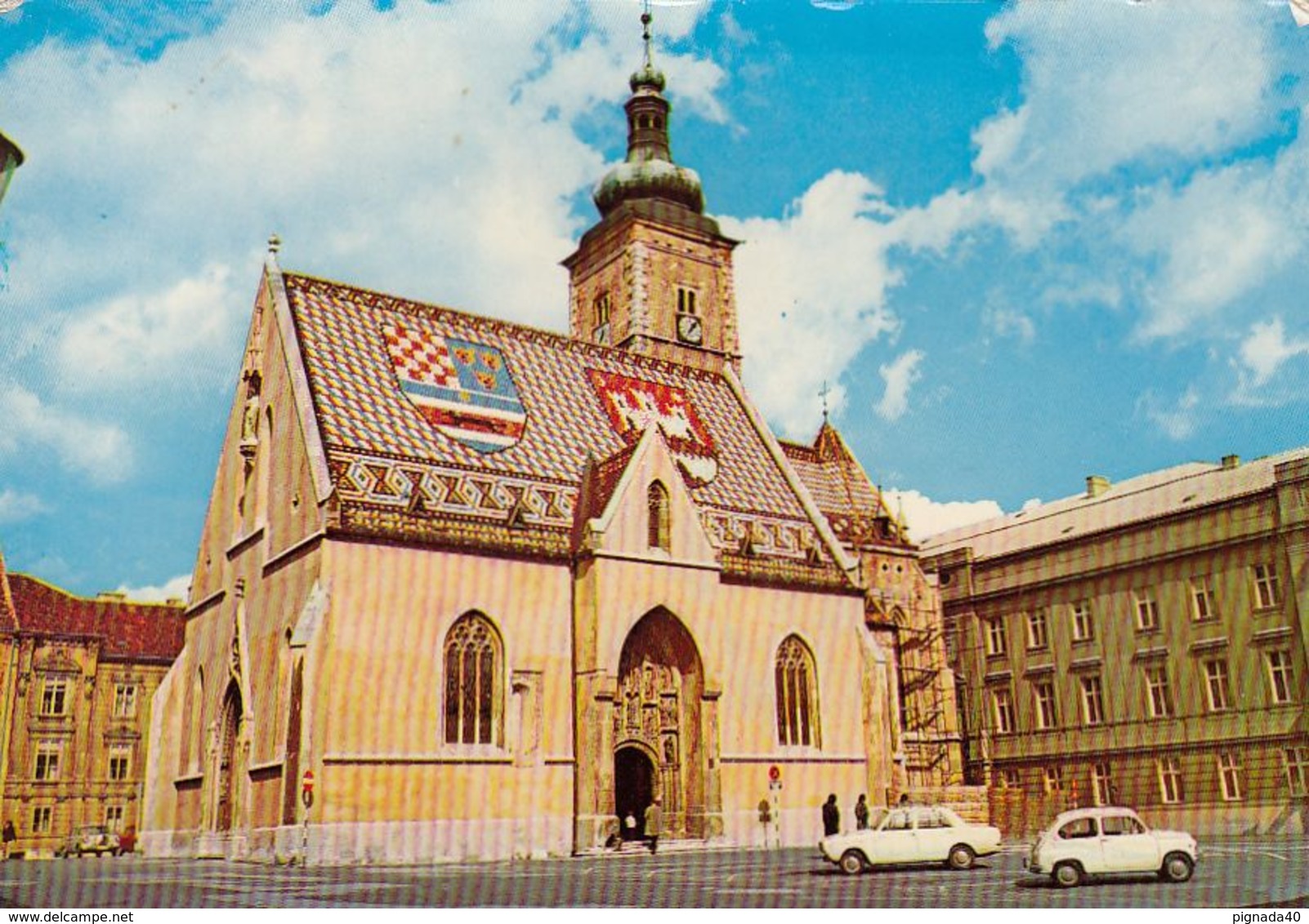 Cp , CROATIE , ZAGREB , Église Saint-Marc - Croatie