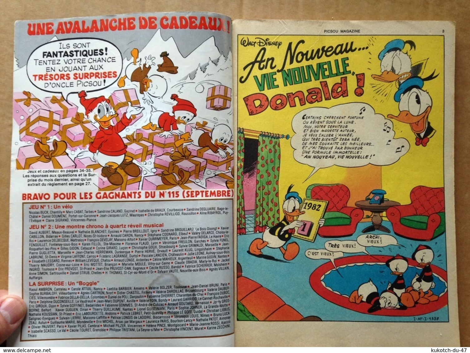 Disney - Picsou Magazine ° Année 1982 - N°119 (avec Grand Défaut D'usure) - Picsou Magazine