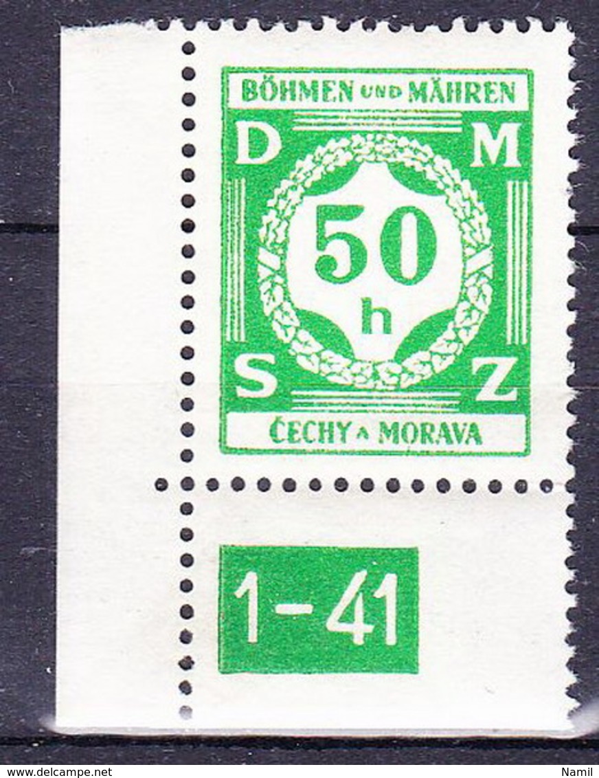 Boheme Et Moravie 1941 Mi D 3 (Yv TS 3), (MNH)** - Unused Stamps