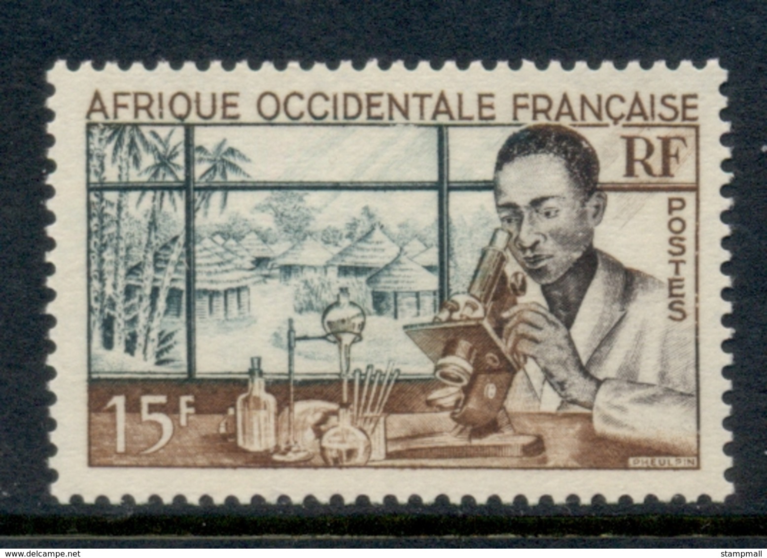 French West Africa 1953 Medical Laboratories MLH - Unused Stamps