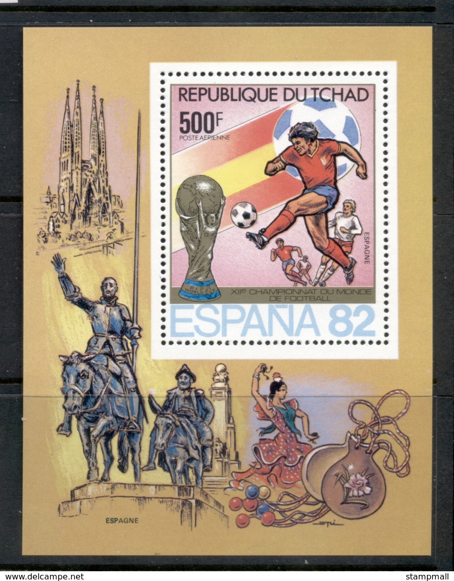 Chad 1982 World Cup Soccer Spain MS MUH - Chad (1960-...)