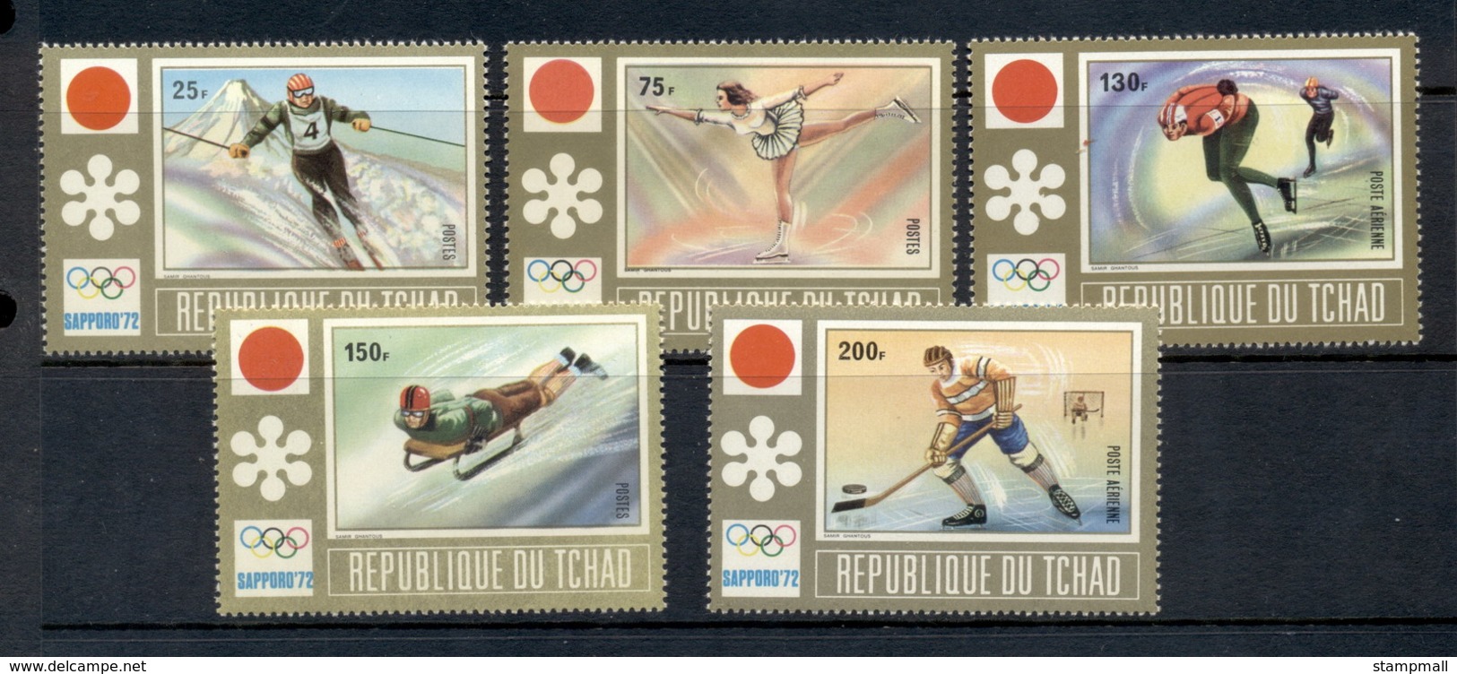 Chad 1972 Winter Olympics Sapporo MUH - Chad (1960-...)