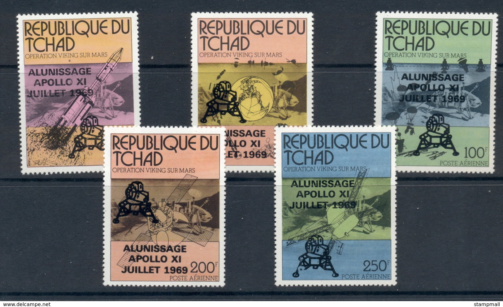 Chad 1979 Apollo 11 Moon Landing Opt MUH - Chad (1960-...)