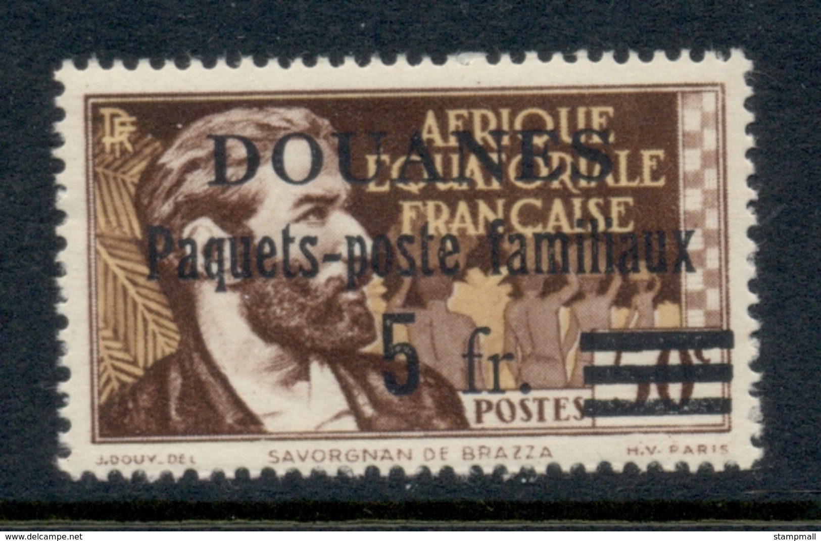 French Equitorial Africa 1940 Customs Opt. MLH - Unused Stamps