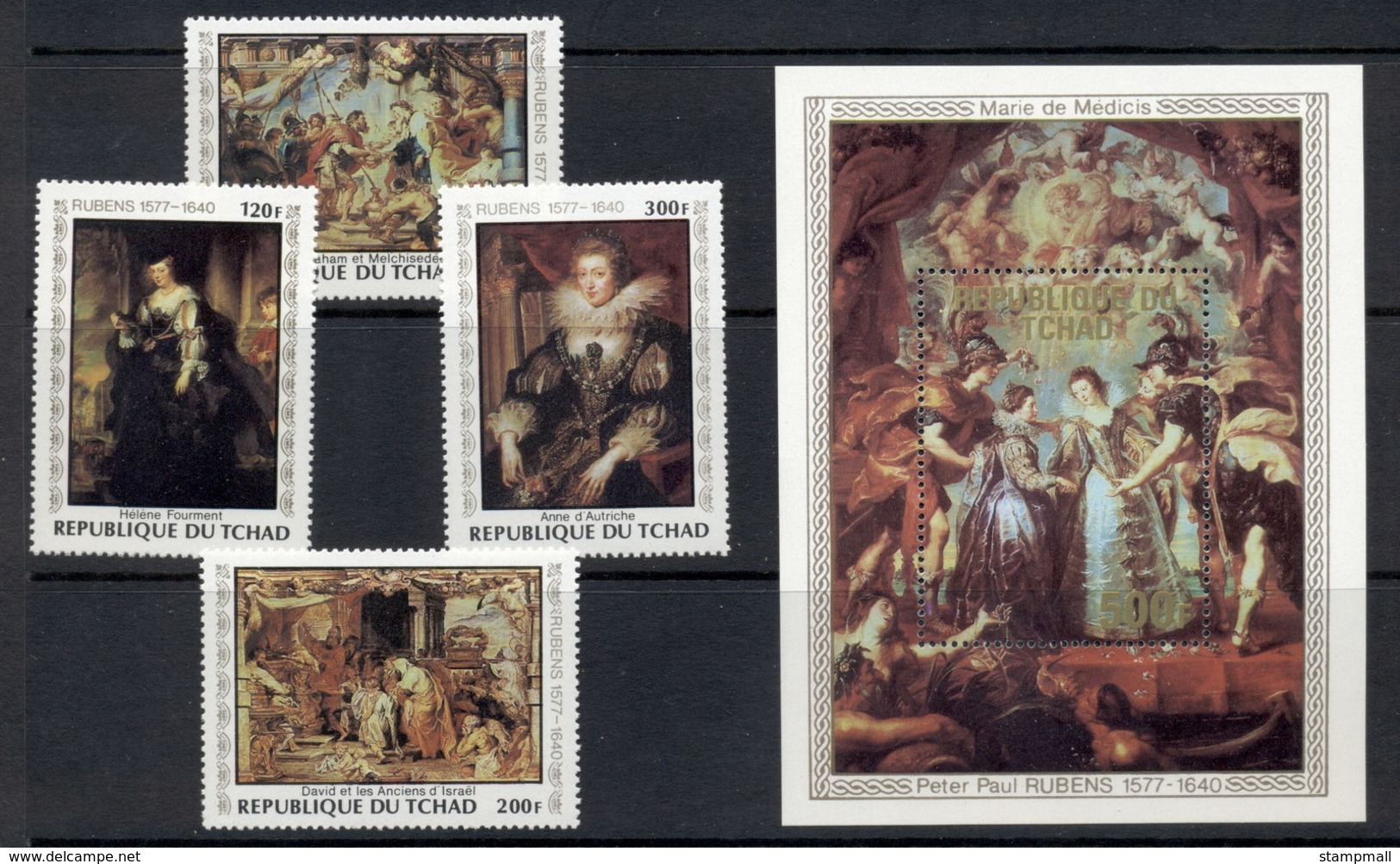 Chad 1978 Rubens Paintings + MS MUH - Tsjaad (1960-...)