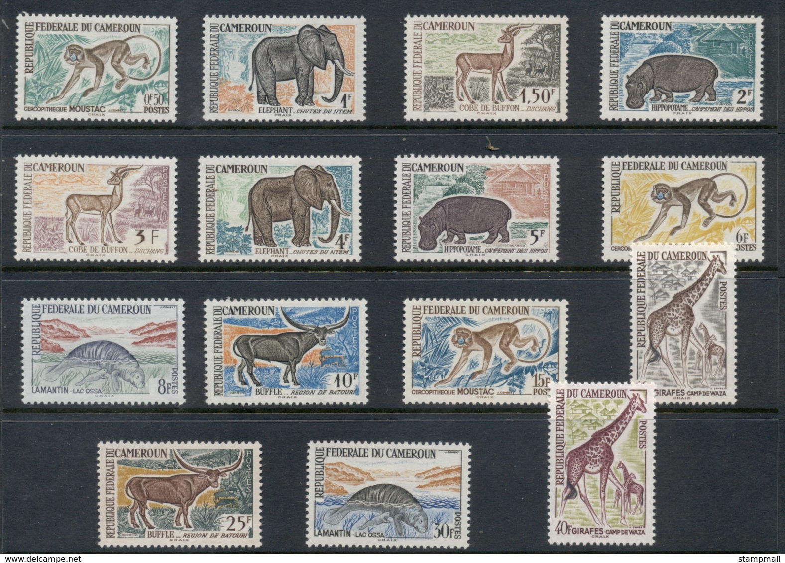 Cameroun 1962 Pictorials, Wildlife MLH - Unused Stamps