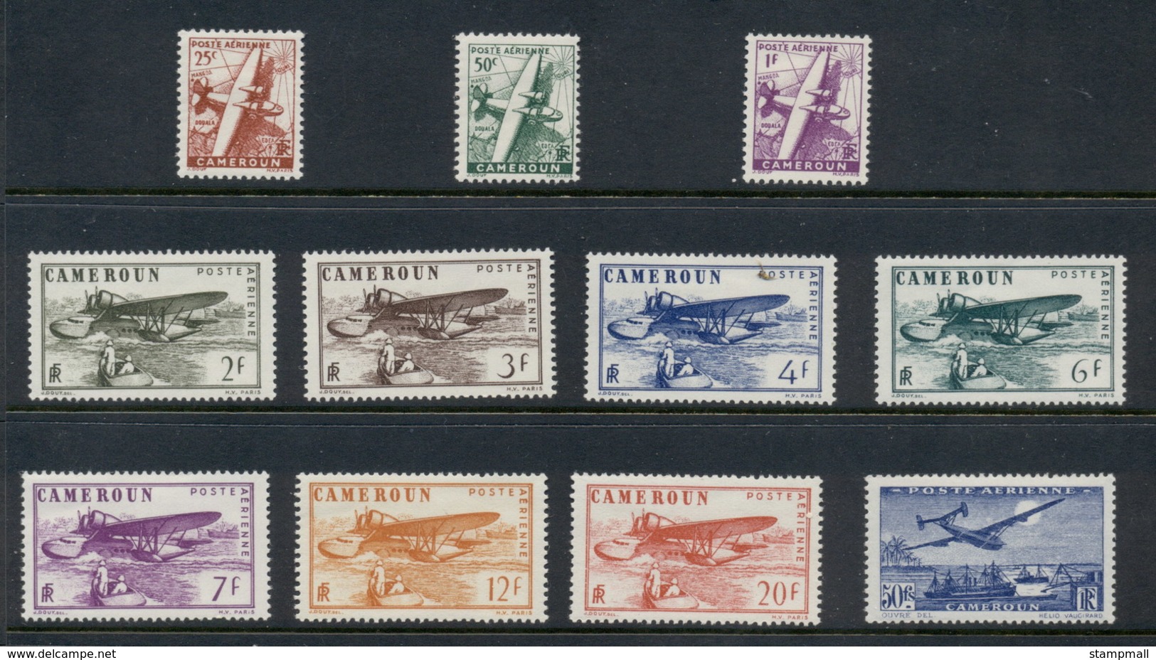 Cameroun 1946 Airmaie Planes MLH - Ciad (1960-...)