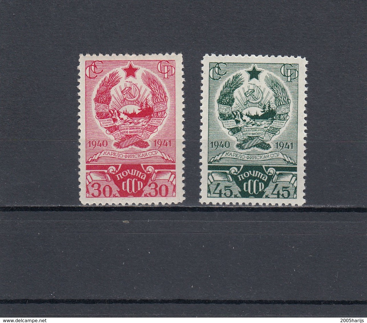 RUSSIA 1941  MiNr. 810-811 MNH (**) - Neufs