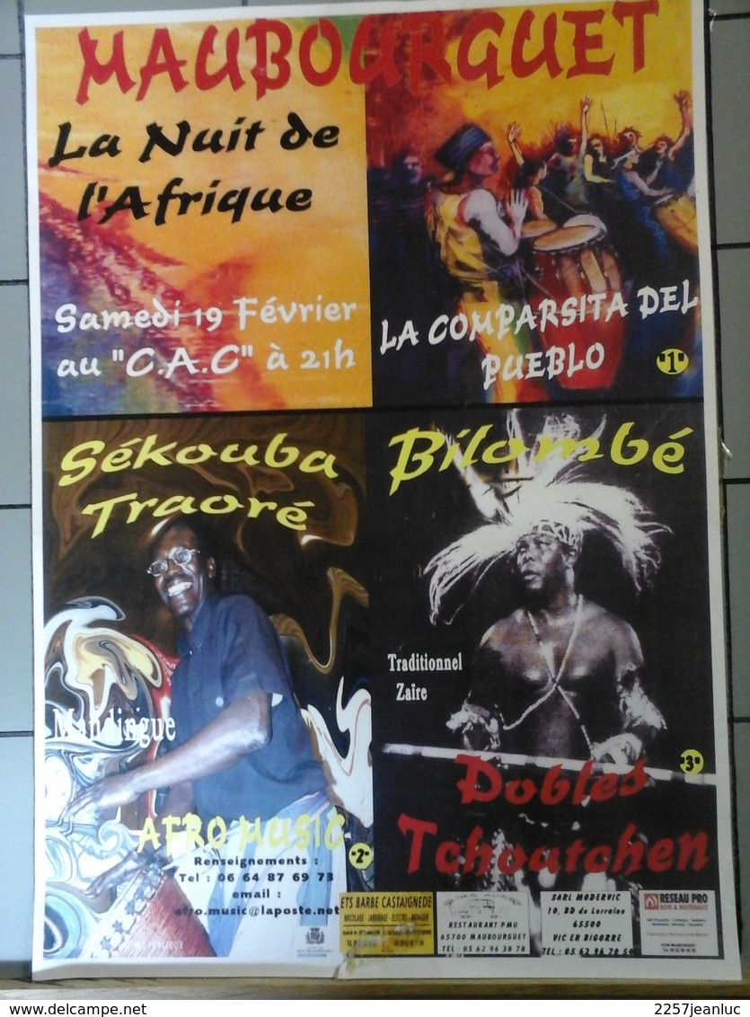 Affiche - Dp 65 -  Maubourguet  La Nuit De L'Afrique - Affiches & Posters