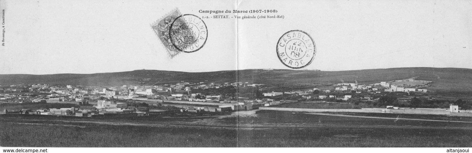 SETTAT - 619  3 - Campagne Du Maroc (1907-08). 1-2 Vue Générale (côté Nord-Est). 1908. - Autres & Non Classés