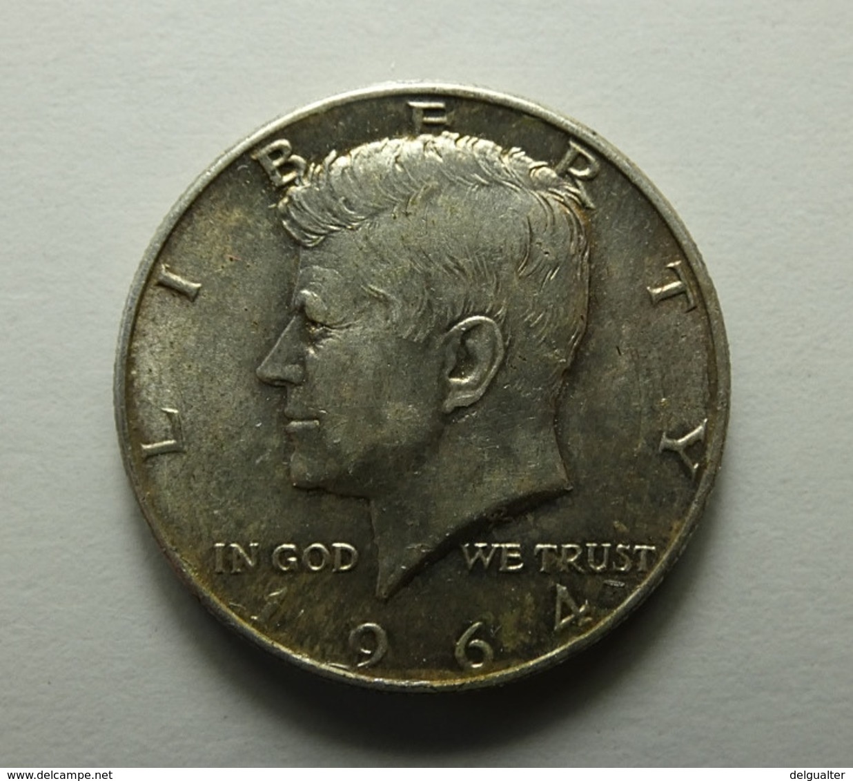 USA 1/2 Dollar 1964 D Silver Varnished - 1964-…: Kennedy