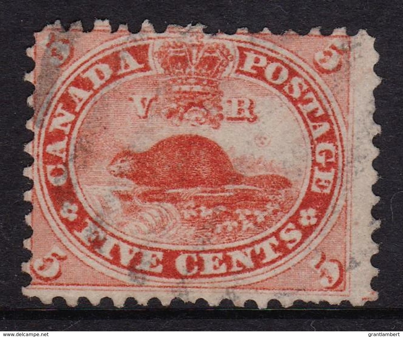 Canada 1859 Beaver 5c Pale Red Used - SG 31, Sc 15 - - - - See Notes - Usati