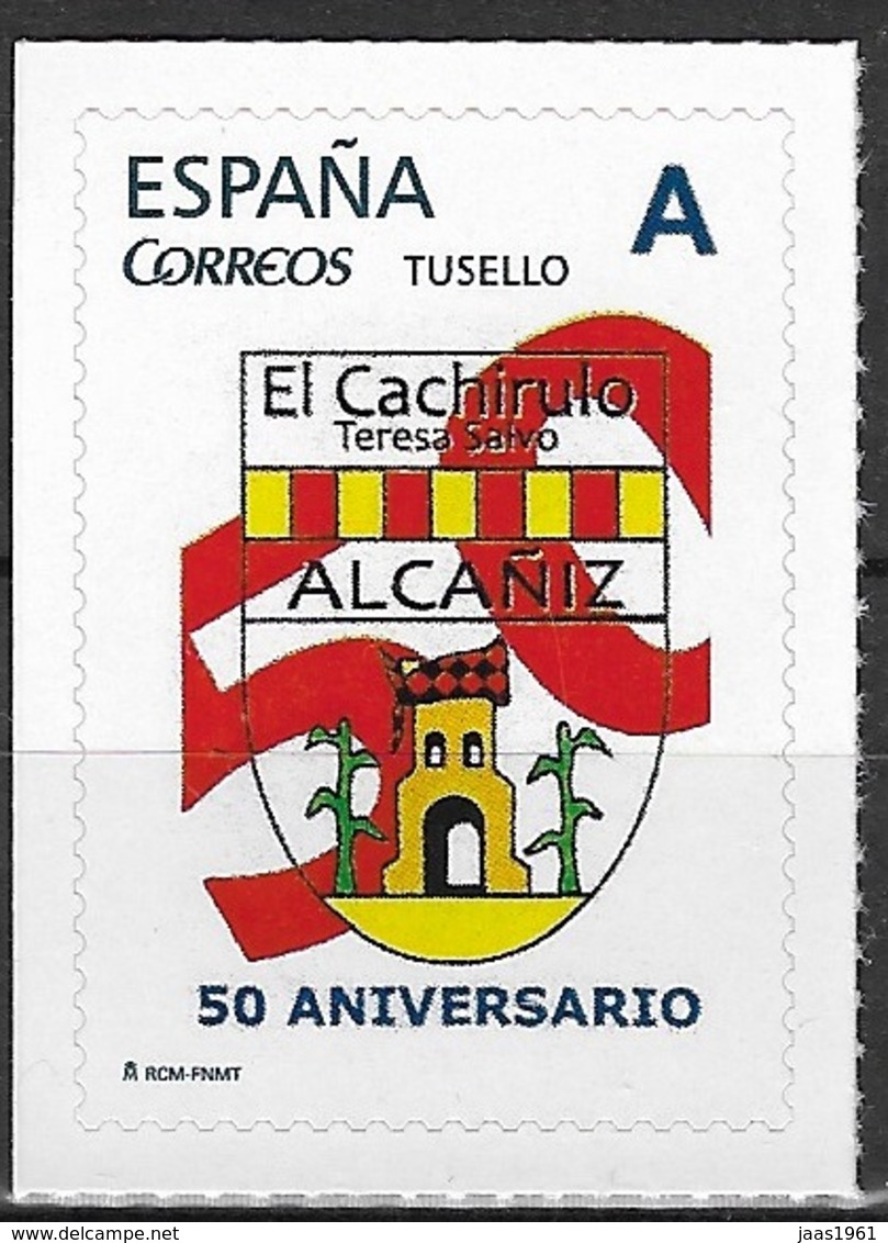 ESPAÑA. TUSELLO. 50 ANIVERSARIO EL CACHIRULO. ALCAÑIZ (TERUEL) - Nuevos