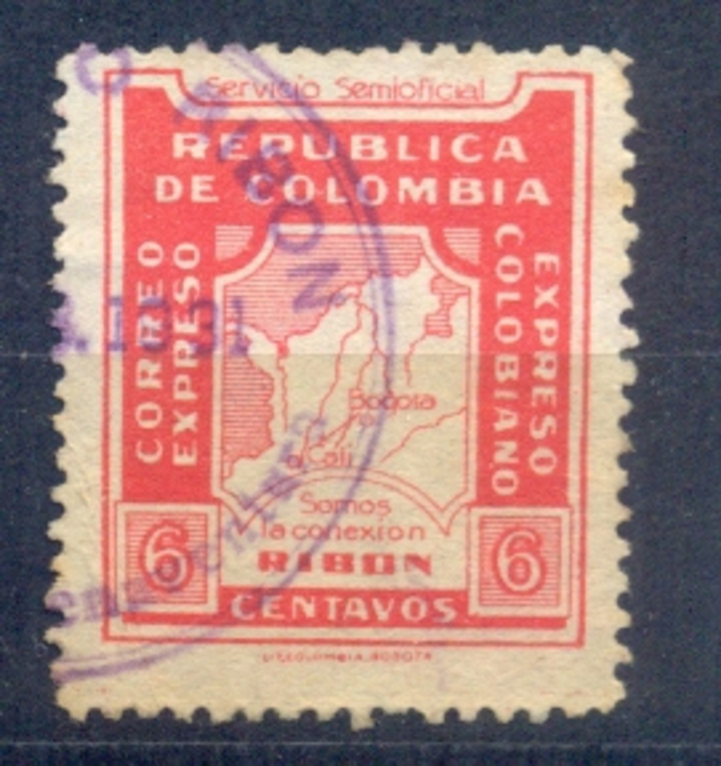 Kolumbien Colombia Private Carrier Bus Company   Expreso RIBON 6 Centavos Fine Used - Bus