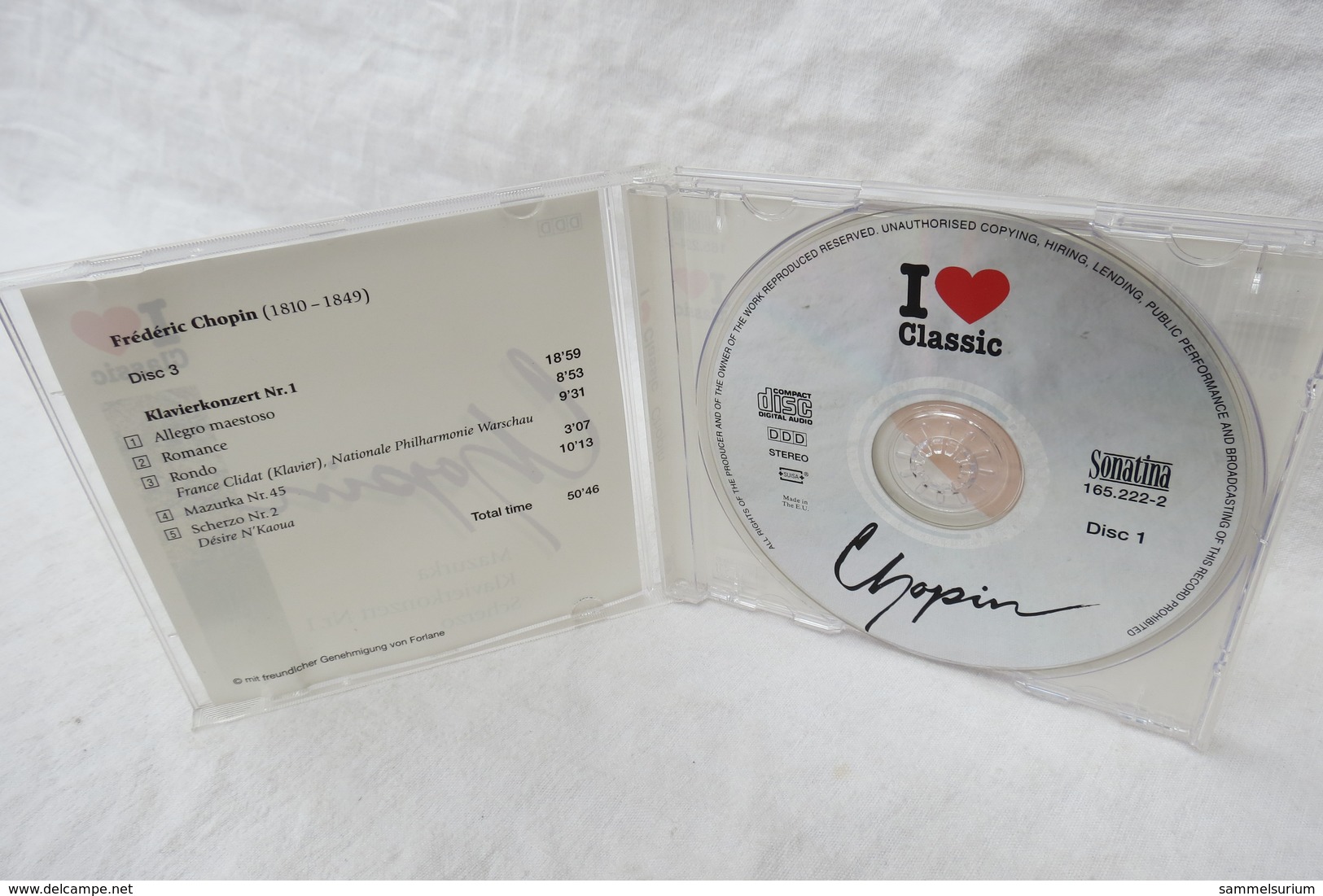CD "Frédéric Chopin" Mazurka, Klavierkonzert Nr.1, Scherzo - Classique