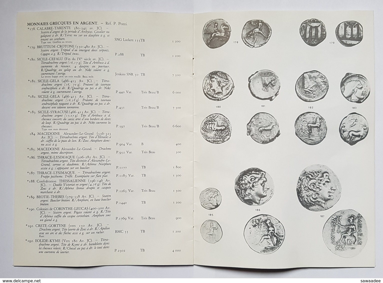 CATALOGUE VENTE - NUMISMATIQUE - BANQUE D'ESCOMPTE ET DE CREDIT - N°6 DECEMBRE 1978 - COTATIONS - Livres & Logiciels