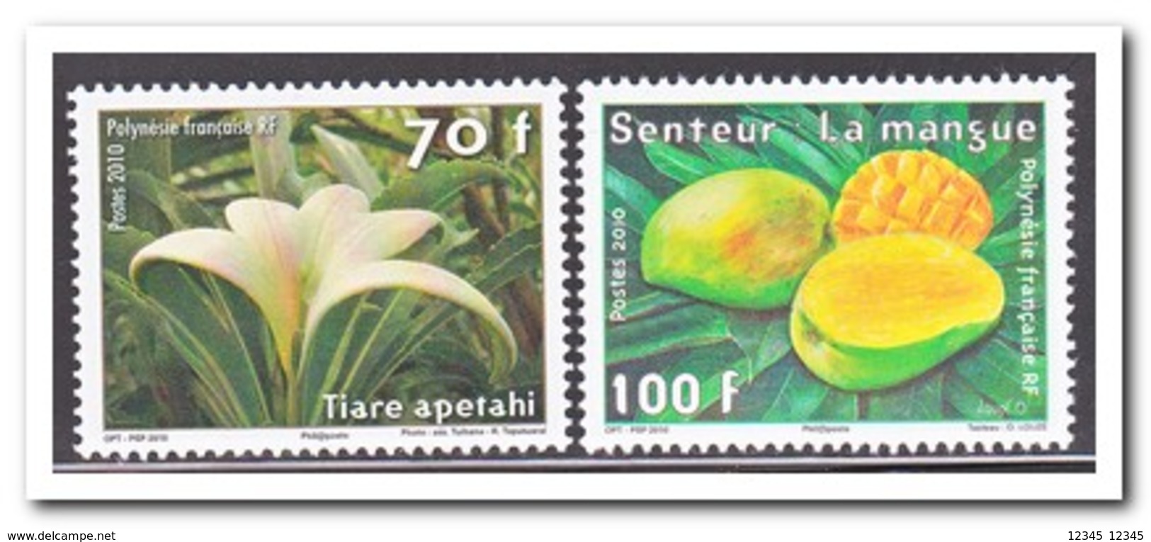 Polynesië 2010, Postfris MNH, Flowers, Fruit - Unused Stamps