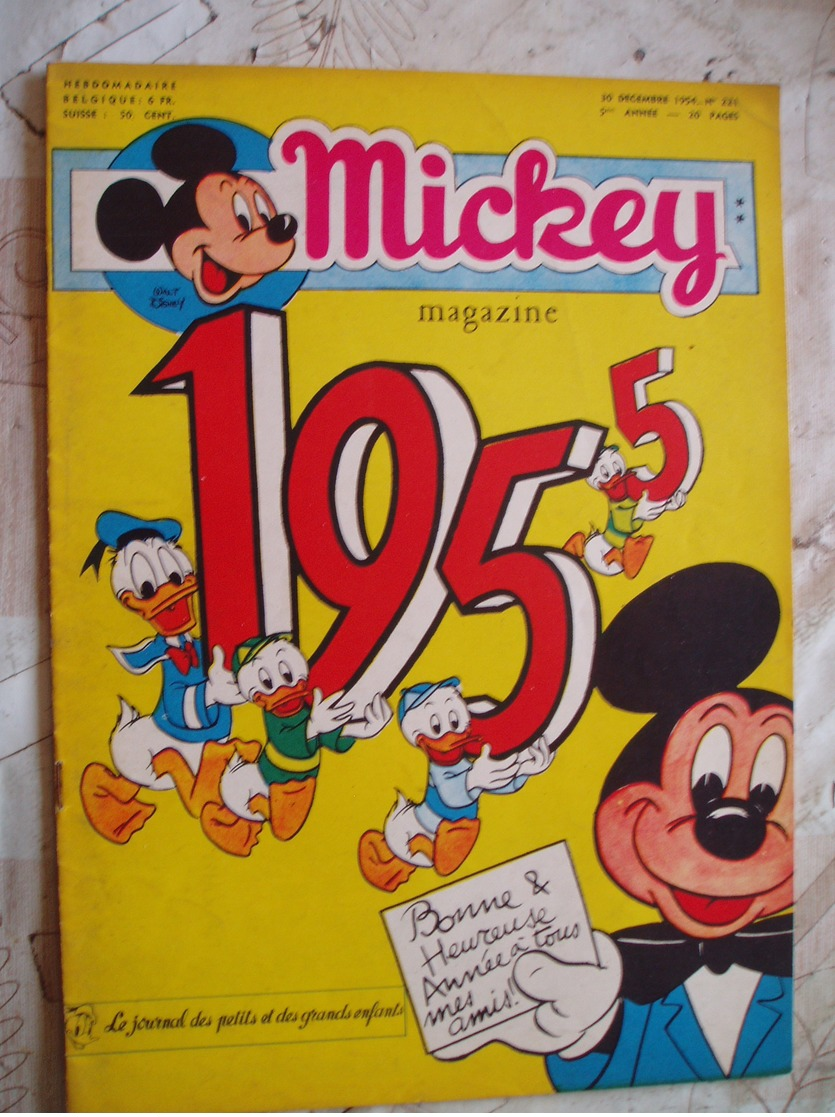 MICKEY MAGAZINE NO 221 -12/1954-RC DIVERS-ED.BELGE - Autres & Non Classés