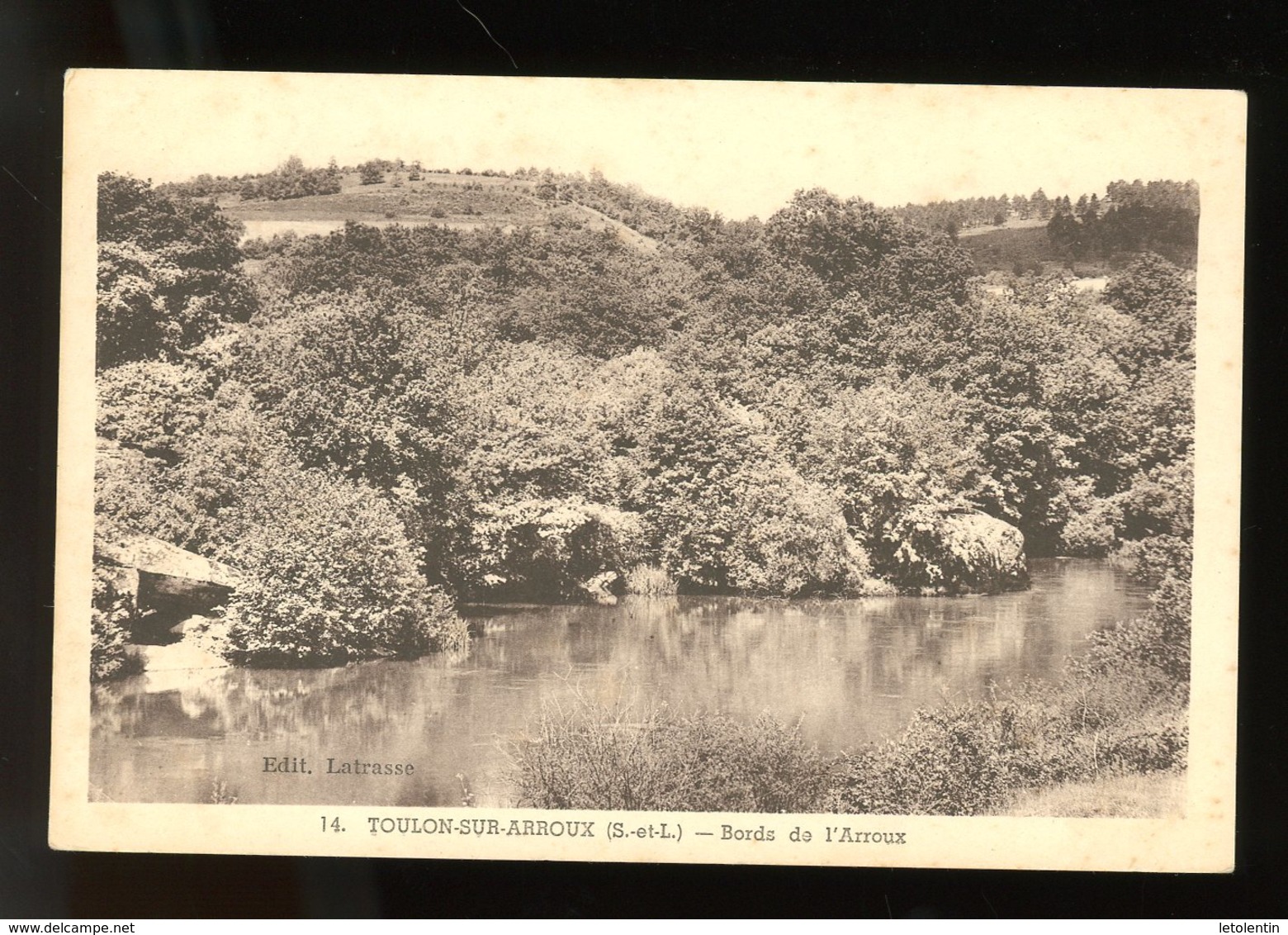 CPA- 71 - TOULON-SUR-ARROUX - BORDS DE L'ARROUX - - Autres & Non Classés