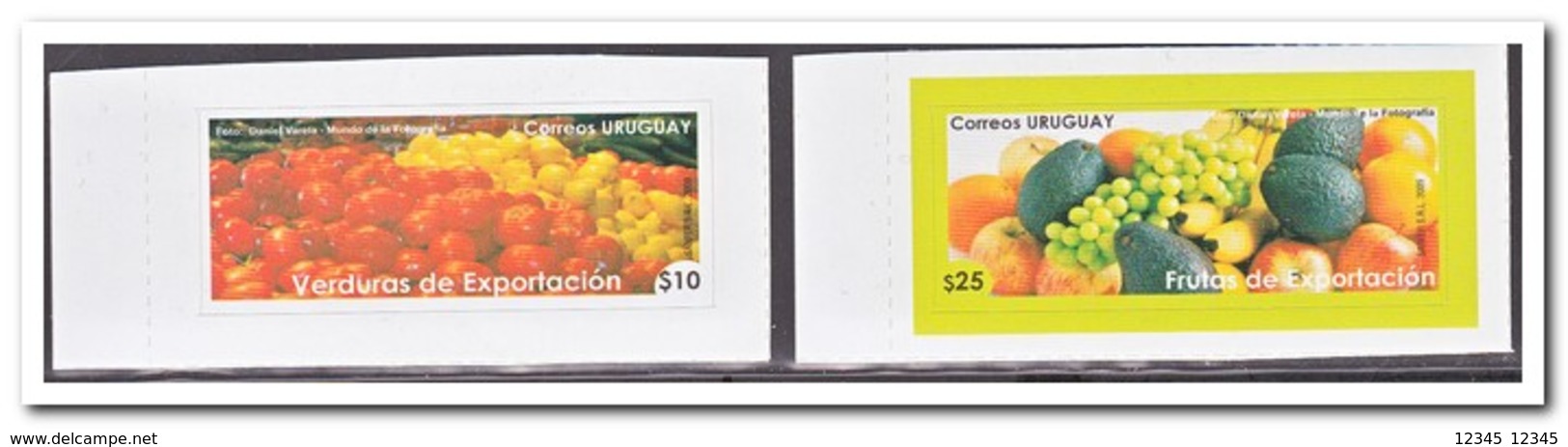 Uruguay 2009, Postfris MNH, Fruit, Vegetables - Uruguay