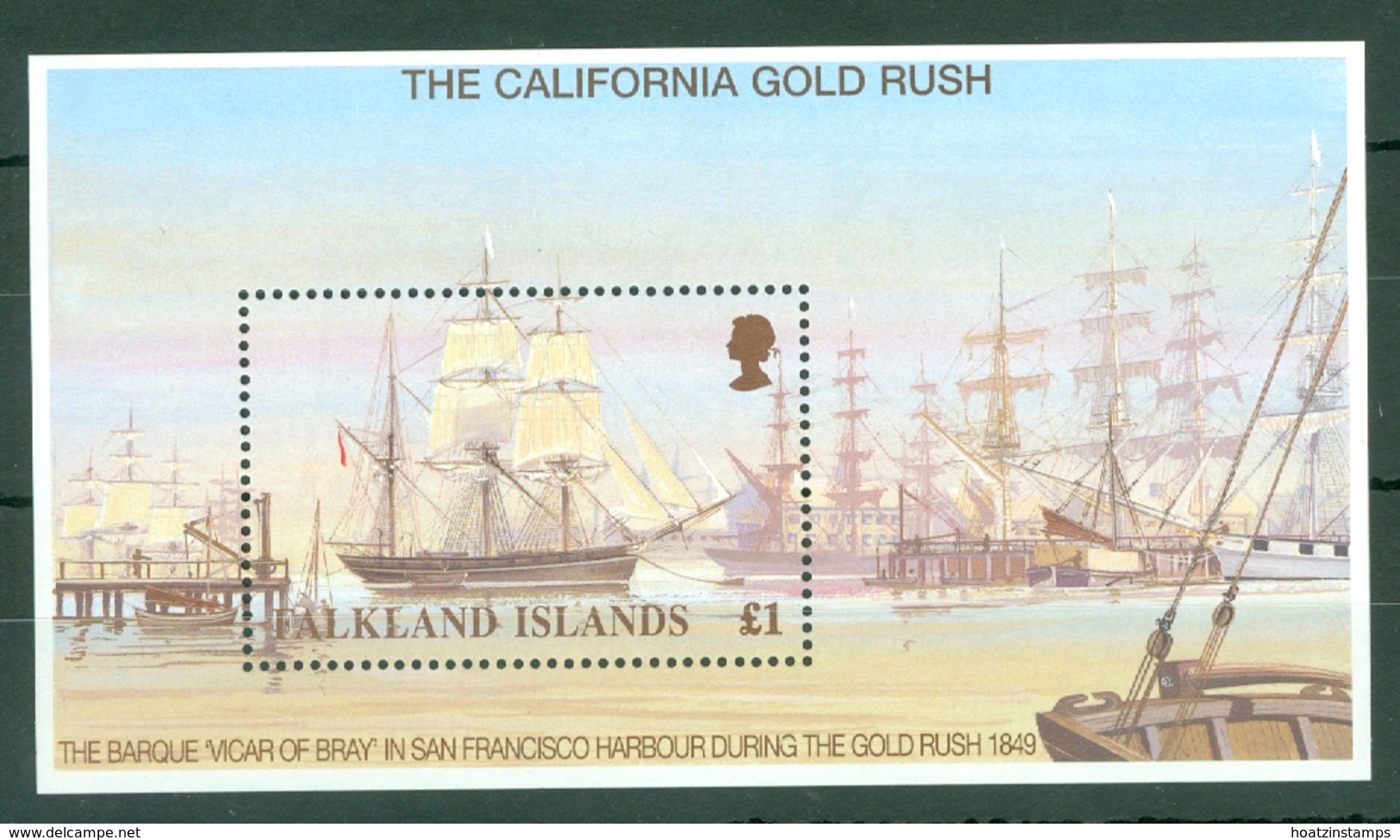 Falkland Is: 1999   California Gold Rush 150th Anniv   M/S    MNH - Falkland Islands