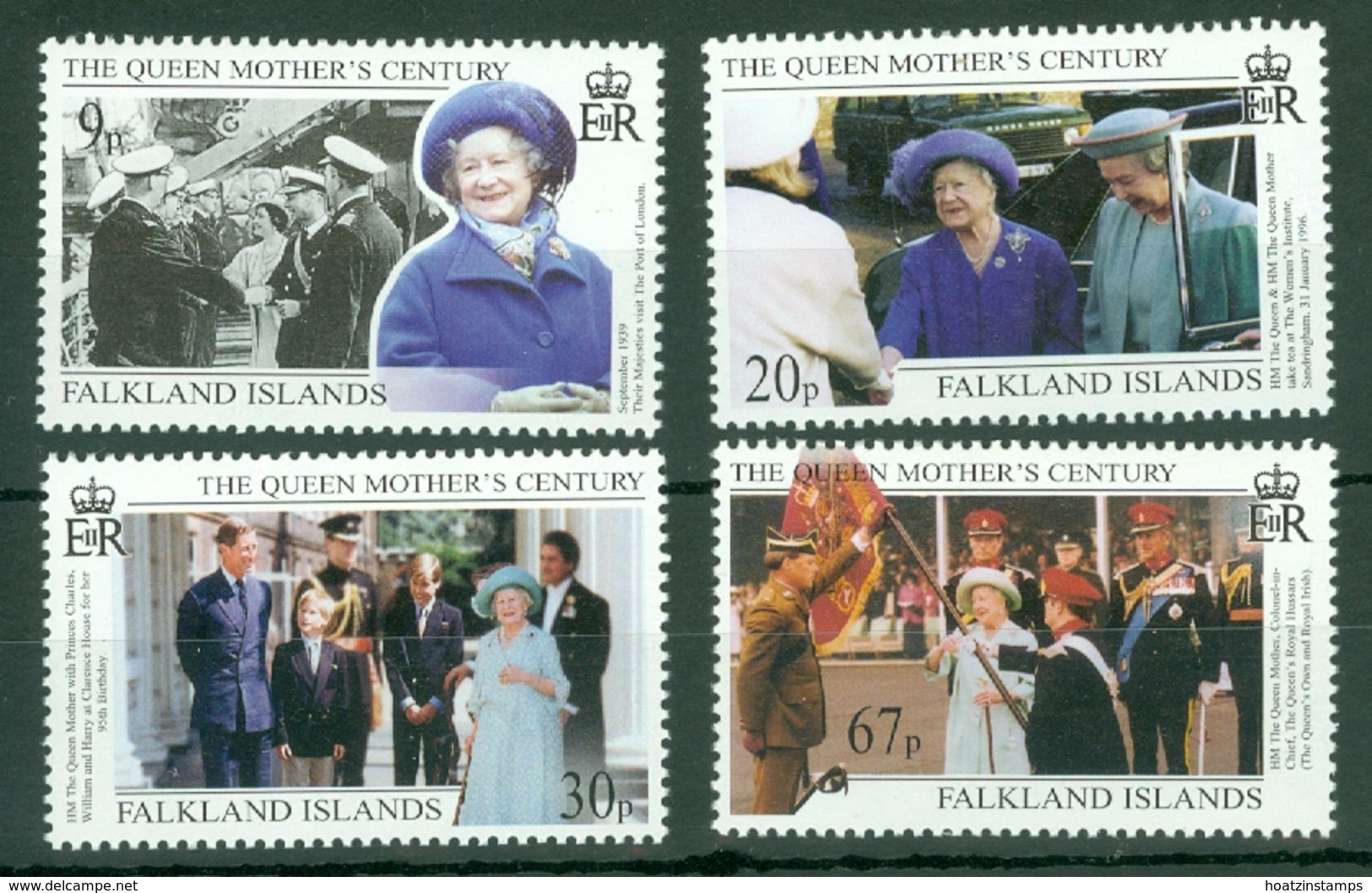 Falkland Is: 1999   Queen Mother's 100th Birthday    MNH - Falkland Islands