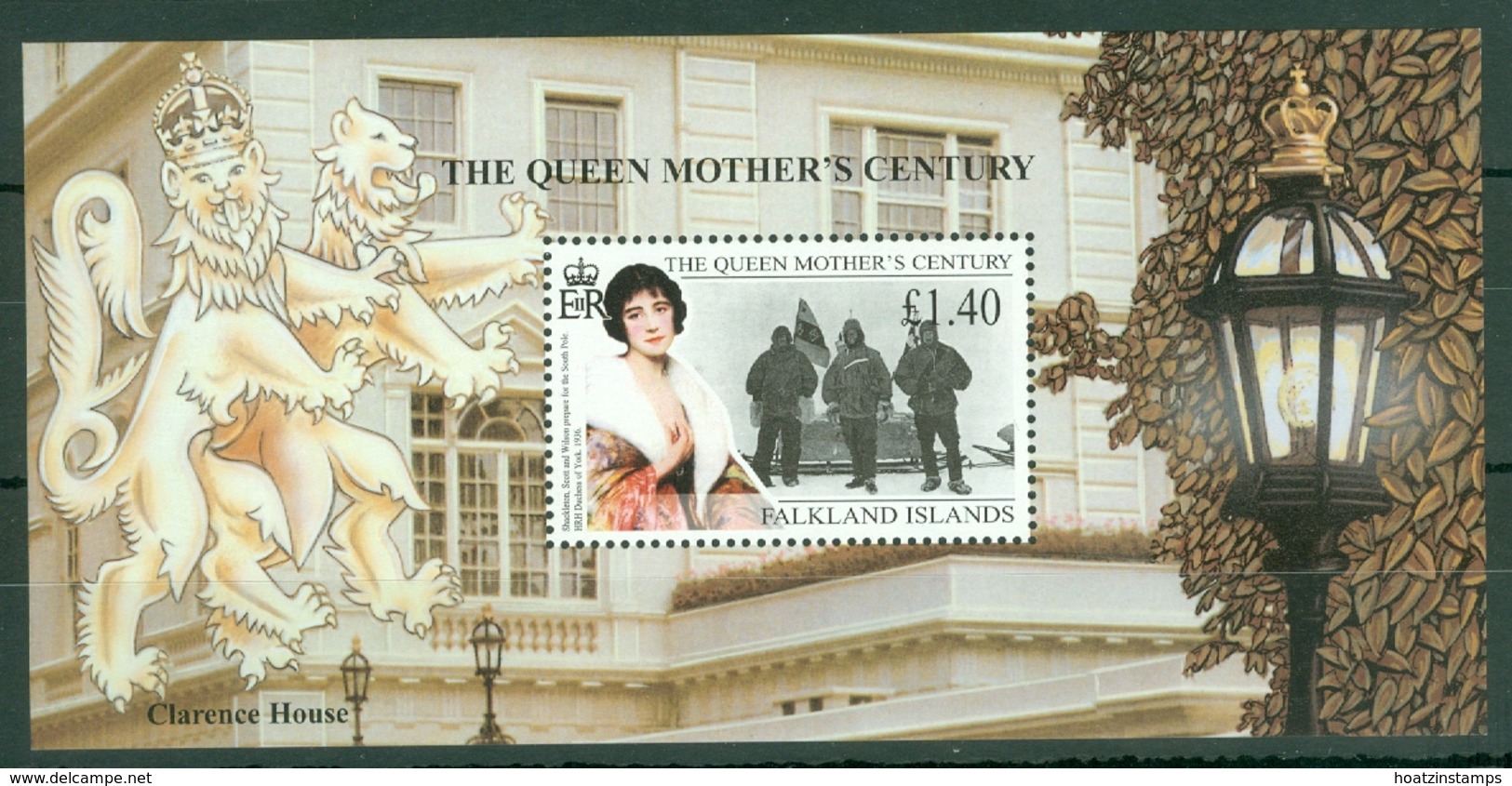 Falkland Is: 1999   Queen Mother's 100th Birthday  M/S  MNH - Falklandinseln