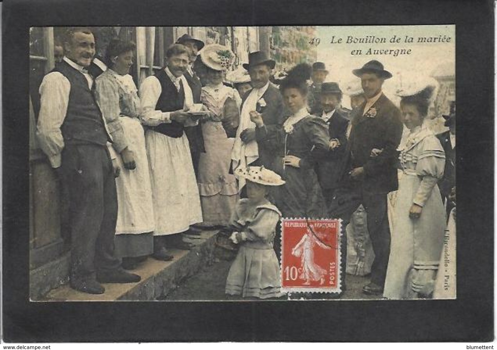 CPA Auvergne Région Circulé Type Mariage - Auvergne