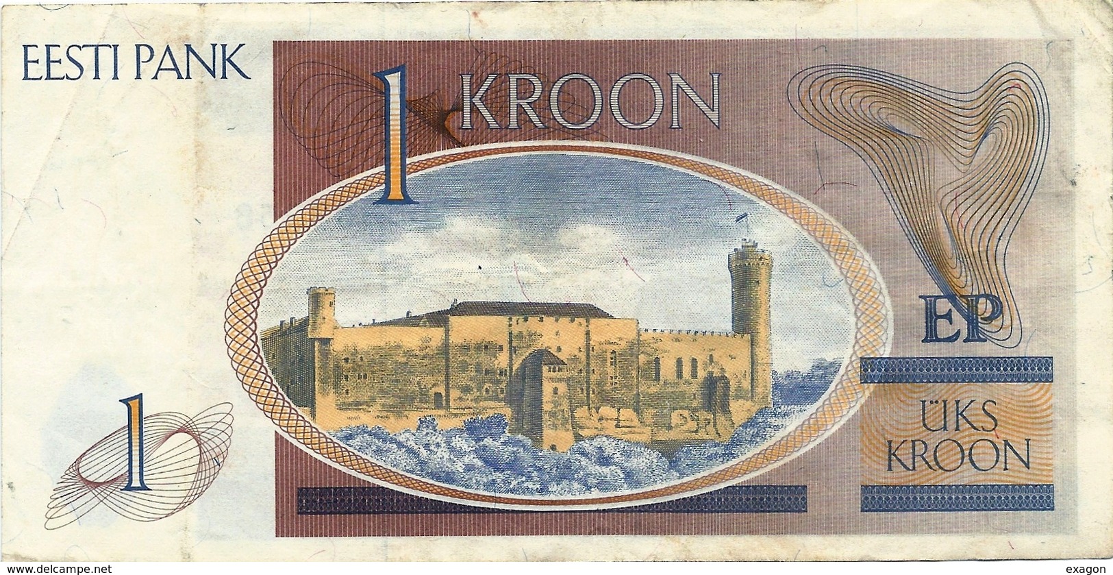 Banconota Da   1  KROONI  ESTONIA - Anno 1992. - Estonia