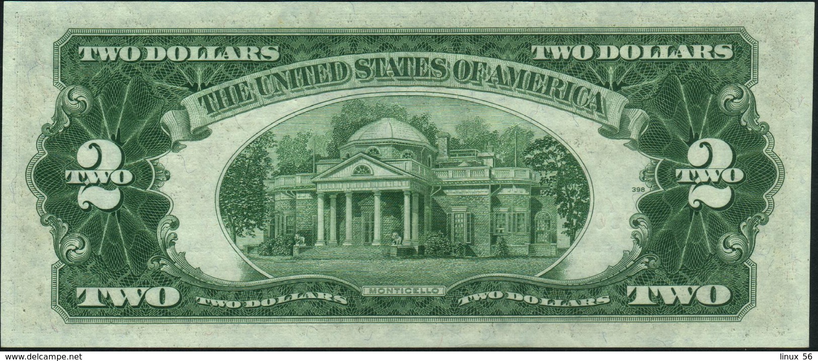 U.S.A. UNITED STATES Of AMERICA - 2 Dollars 1953 UNC P.380 B - United States Notes (1928-1953)