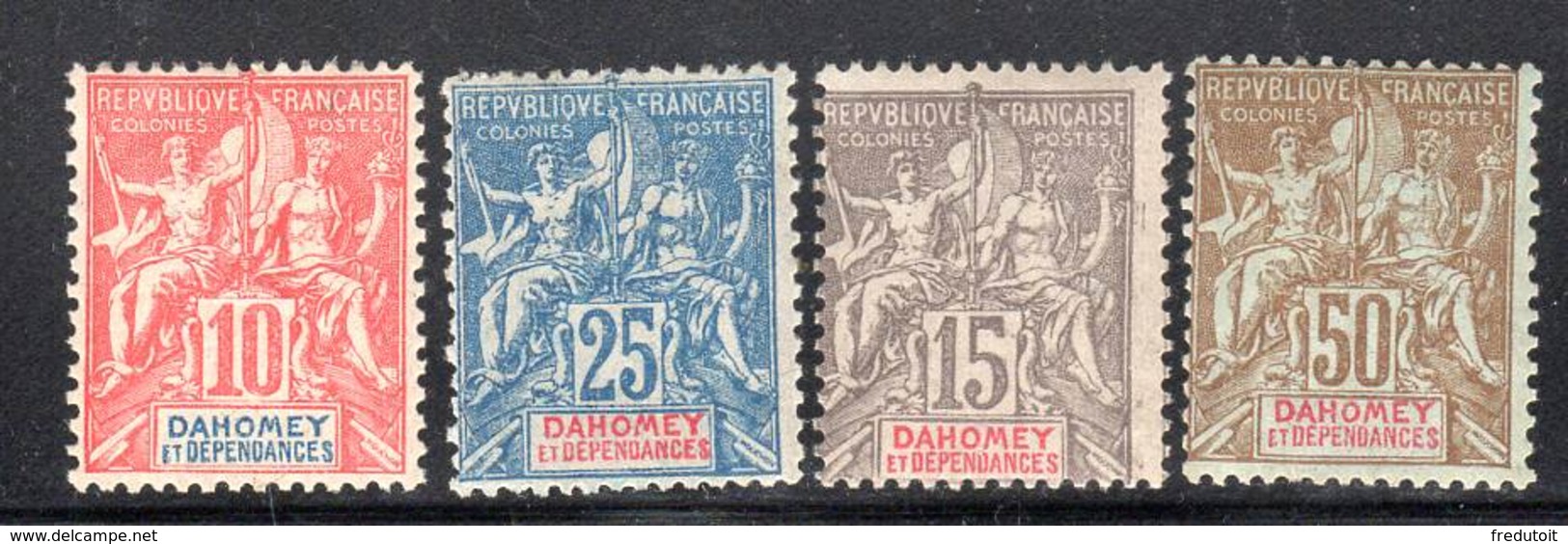 DAHOMEY - N° 2 / 5 *  (1900) - Unused Stamps