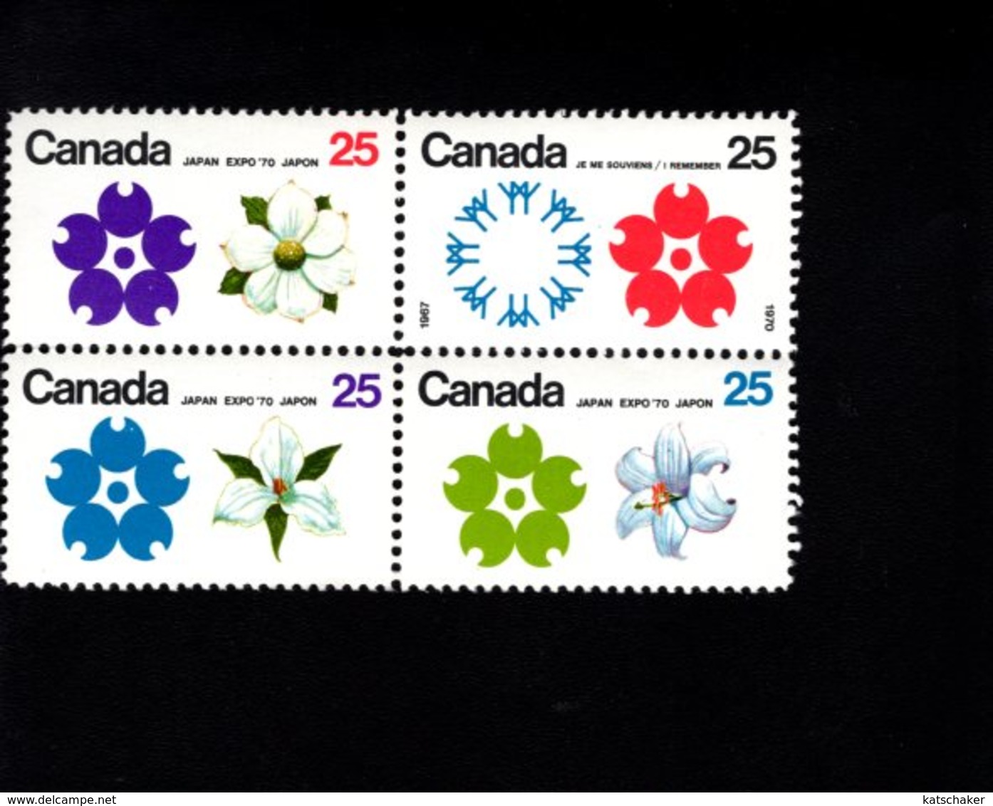 753814529 1970 SCOTT 511A POSTFRIS  MINT NEVER HINGED EINWANDFREI EMBLEMS OF EXPO 67 AND EXPO 70 - Neufs