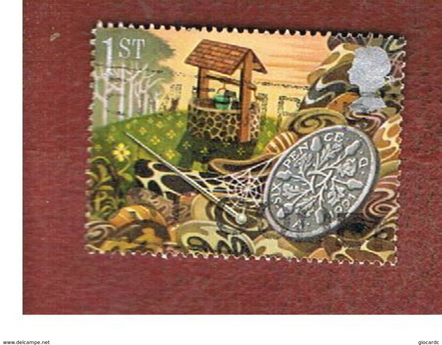 GRAN BRETAGNA (GREAT BRITAIN) - SG 1545 - 1991 GREETINGS STAMPS: GOOD LUCK (SIXPENCE) FROM BOOKLET - USED - Usados