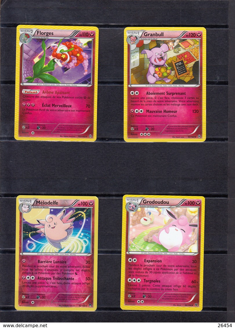 POKEMON  Lot De 4 Cartes  Série  PV   100-110-120   Niveau 1 Et 2    En Excellent état - Lots & Collections