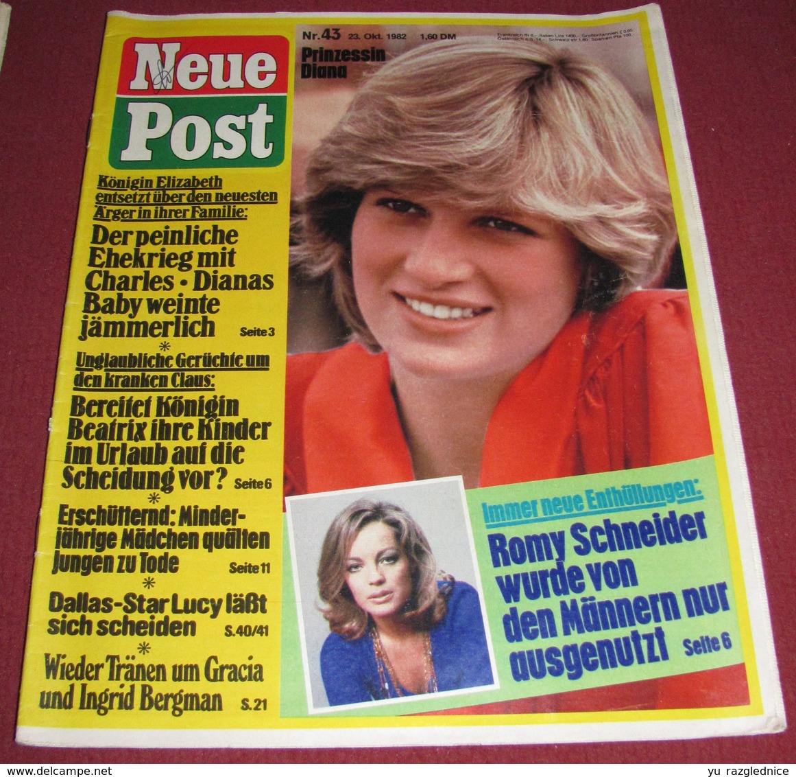 Princess Diana - NEUE POST - German October 1982 ULTRA RARE - Autres & Non Classés