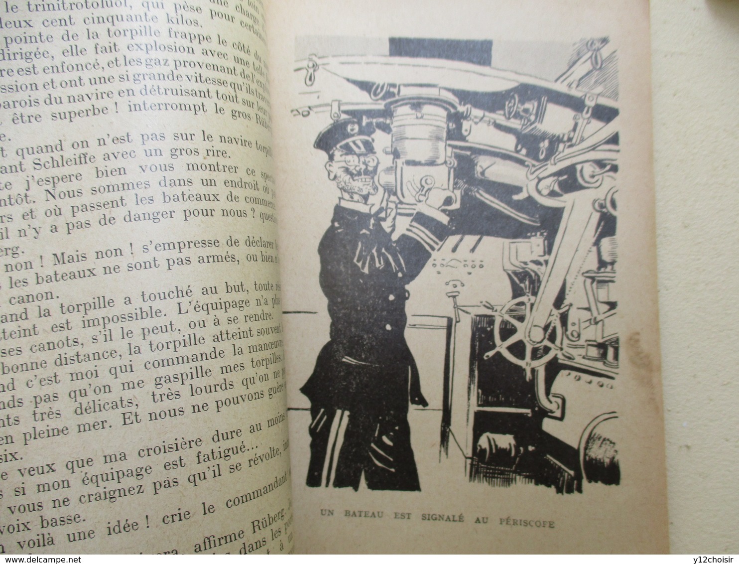 LES LIVRES ROSES POUR LA JEUNESSE N° 224 LE CAPITAINE DU LANVEOC SOUS MARIN CANON   LIBRAIRIE LAROUSSE GUERRE 14 18 - Français