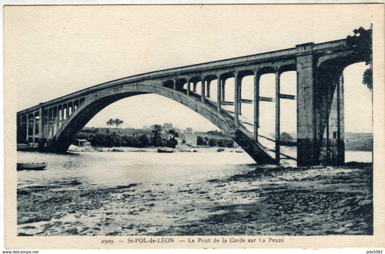29 / St POL DE LEON - Le Pont De La Corde Sur La Peuzé - Saint-Pol-de-Léon
