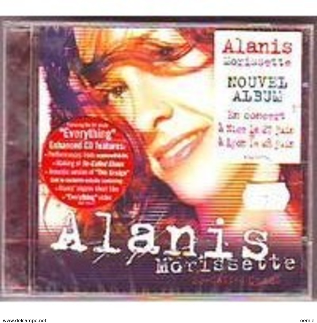 ALANIS  MORISETTE ° COLLECTION 1 CD ALBUM + 1 CD SINGLE  + DOUBLE DVD   FEAST  ON  SCRAPS - Volledige Verzamelingen